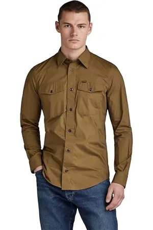 G-Star RAW Herren Marine Slim Hemd, , L