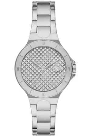 DKNY Damenuhr Chambers quarz/3 Zeiger Uhrwerk 34mm Gehäusegröße mit einem Edelstahlarmband NY6667