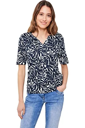 CECIL Damen B319376 Kurzarmshirt Bedruckt, , XS