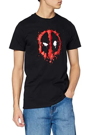 Marvel Herren Deadpool Paint Logo T-Shirt, , L EU