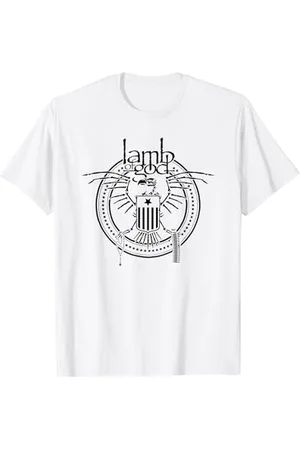 Lamb of God – Skeletal Eagle On White T-Shirt