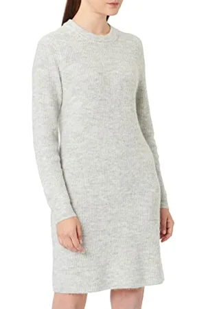 Pieces® Pcellen Ls O-Neck Knit Dress Noos Bc