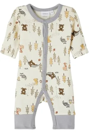 NAME IT Baby Boys NBMWILLU Wool LS Nightsuit PRE XXII Schlafstrampler, , 38/44
