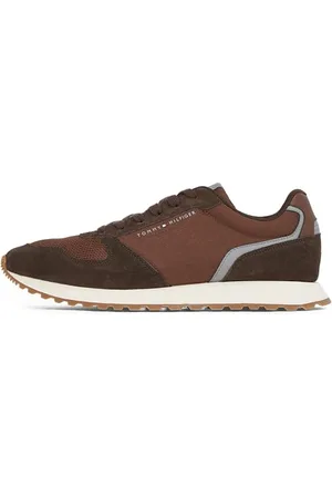Tommy Hilfiger Herren Runner Sneaker New Eva Mix Flag Schuhe, Braun , 40