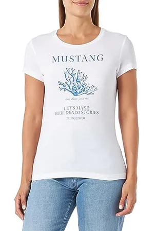 Mustang Damen Style Alexia C Print T-Shirt, , XL