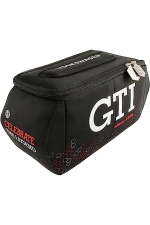 Brisa VW Collection - Volkswagen Neopren-Universal-Kosmetik-Kultur-Reise-Apotheke-Tasche im Golf GTI Design (Hexagon/ /Groß)