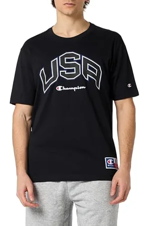 Champion Herren Legacy Retro Sport-USA S/S Crewneck T-Shirt, , Small