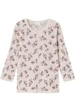 NAME IT Mädchen NMFWANG Wool Needle LS TOP NOOS Langarmshirt 13228432, ,110