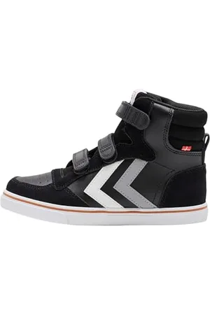 Hummel Unisex Kinder Stadil Pro Jr Sneaker , BLACK , 26 EU