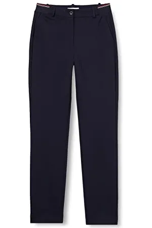 Tommy Hilfiger Damen Punto Milano Hailey Slim Pant Gewebte Hose, Desert Sky, 34