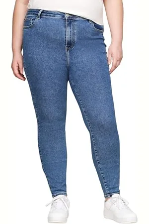 Tommy Hilfiger Damen Jeans Hose Curve Skinny Fit, Blau (Zef), 50