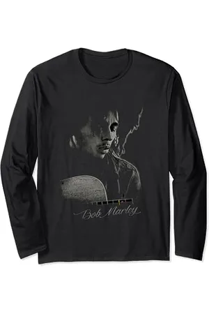 Bob Marley Catch A Fire Gitarre Tee Langarmshirt