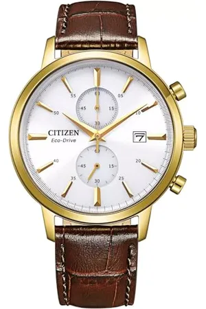 Citizen Herren Analog Quarz Uhr mit Leder Armband CA7062-15A