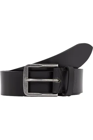 Calvin Klein Herren Gürtel Classic Casual Belt aus Leder, Schwarz (Black), 100 cm