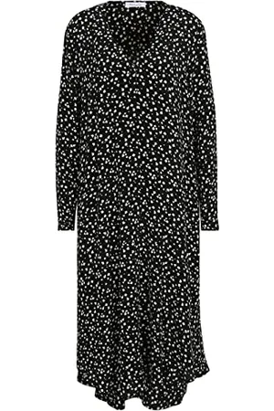 Tamaris Damen AOP Cleanes Trapez Kleid ANGERS Schwarz 38