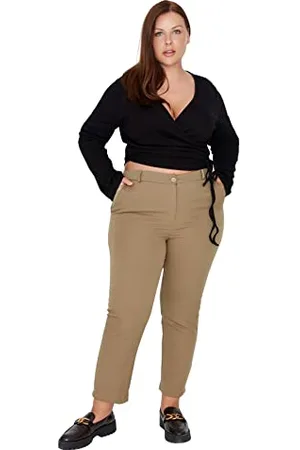 Trendyol Damen Carrot Pants Plus Size Pants Hose, , 40 Große Größen EU