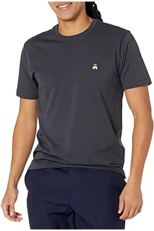 Brooks Brothers Herren-T-Shirt, kurzärmelig, Baumwolle, Rundhalsausschnitt, Logo, , L