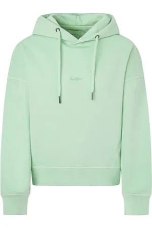 Pepe Jeans Damen Lynette Hoodie Kapuzenpullover, Grün (Acid Menta Green), S