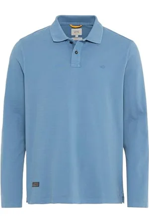 Camel Active Herren Langarm-Poloshirt aus Reiner Baumwolle Menswear-L