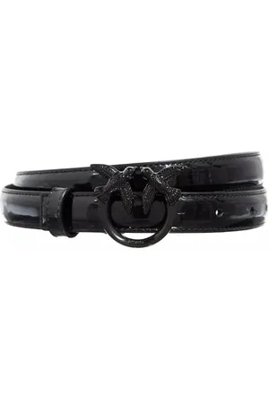 Pinko Damen Love Berry H2 Belt verspiegeltes Kalbsleder Gürtel, , S