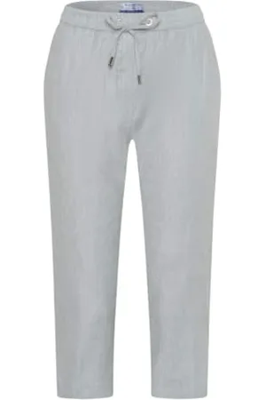 Brax Philippa Capri Schlupf, Smokebündchen, Linen Stretch, Slim, ,40W / 32L (DE-Größe : 50)