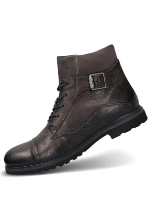 Bugatti Herren-321-A0U3C-3500-1100-Stiefel Kaltfutter,dark grey,43