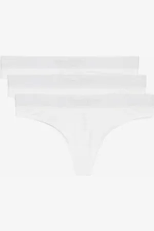 Marc O’ Polo Marc O´Polo Damen Essentials 3-Pack String Thong Panties, , XL EU