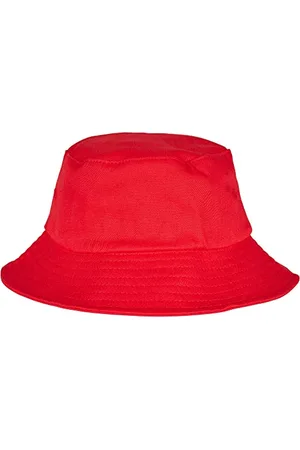 Flexfit Unisex Cotton Twill Bucket Hat Kids Hut, red, one Size