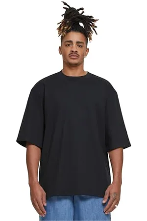Build Your Brand Herren BY256-Oversized Sleeve Tee T-Shirt, Black, S