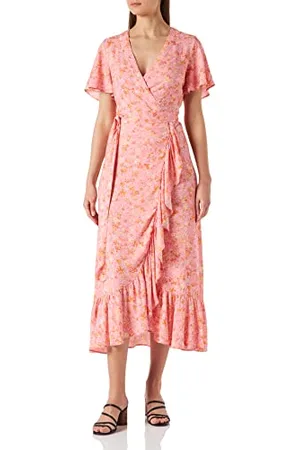 Part Two Damen Clarinapw Dr Dress Feminine Silhouette Kleid, Pfingstrose gemalte Sommerblume, 42