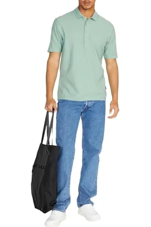 Sisley Mens H/S 3PWQS300D Polo Shirt, , XXL
