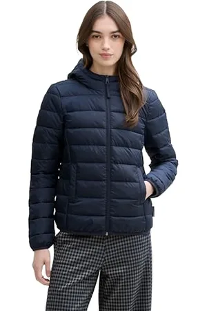 TOM TAILOR Damen Lightweight Steppmantel mit Kapuze, , XL