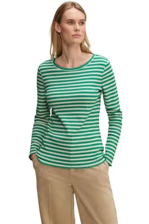 Street one Damen Langarmshirt Gestreift, , 42