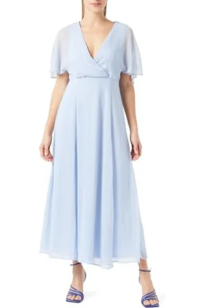 VILA Virilla V-Neck 2/4 Ankle Dress - Noos