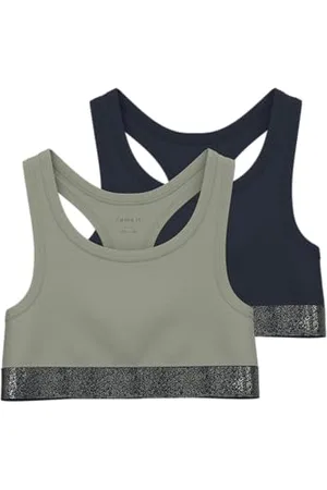 NAME IT Mädchen Nkfshort Top 2p Noos Bustier, , 122-128 EU