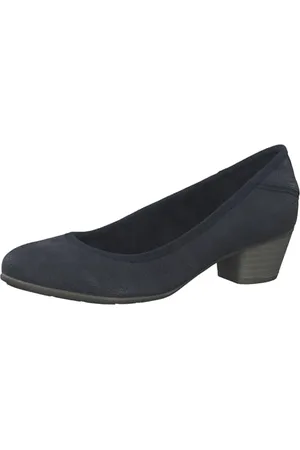 QS by s.Oliver Damen Pumps Kleiner Absatz Elegant, Blau , 38 EU