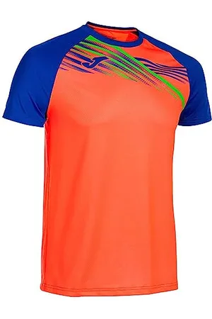 Joma Herren Elite X T-Shirt, Coral Fluoro/Royal, XL