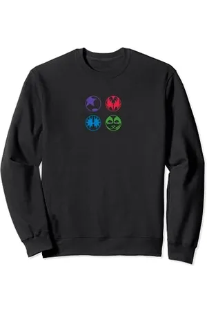 Kiss – Cartoon-Farblogo Sweatshirt