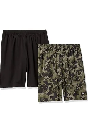 Amazon Herren Weit geschnittene Performance-Funktionsshorts (erhältlich in Big & Tall), 2er-Pack, , S