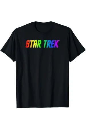 Star Trek Pride Rainbow Text Logo T-Shirt