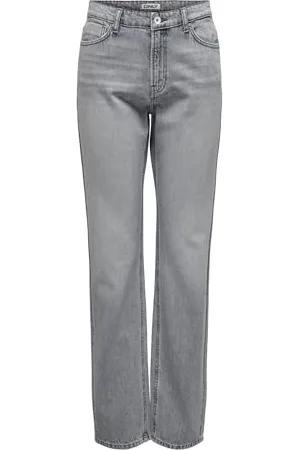 ONLY Female Straight-Fit Jeans ONLJACI Mittlere Taille Gerade geschnitten Jeans