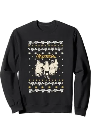 Moomin Festliches Muster troll Snorkmaiden & Co Sweatshirt