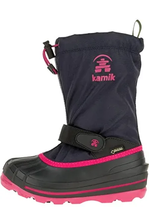 Kamik Mädchen Waterbug8g Winterstiefel, Blau (Navy/Rose-Marine/Rose Nro), 26 EU