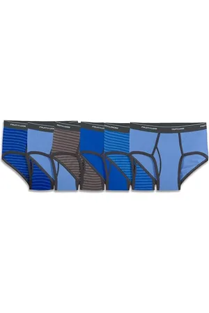 Fruit Of The Loom Herren gestreift/einfarbige Modeslips Unterwäsche, , S