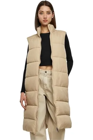 Urban classics Damen TB6066-Ladies Long Puffer Vest Weste, , 3XL