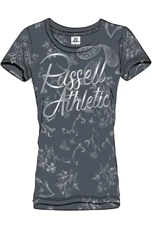 Russell Athletic A01231-T7-209 AOP-S/S Crewneck Tee Shirt T-Shirt Damen Größe L