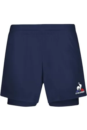 Le Coq Sportif Damen Tennis N°1 W Optic Shorts, Blau/Weiß (Dress Blues/New Optical White), M
