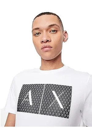 Armani Exchange Herren 8nztck T-Shirt, Weiß, S
