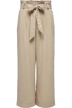 ONLY Damen Onlmarsa Solid Paperbag Pant WVN Noos, , M