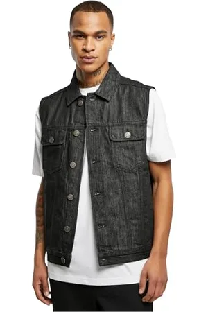 Urban classics Herren Denim Vest Jacke, , 3XL